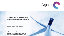 5. Pros and Cons for possible future electricity market design solutions
