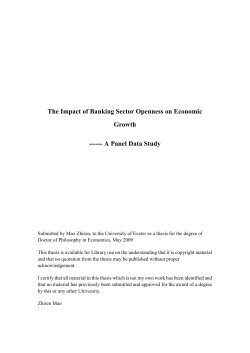 The Impact of Banking Sector Openness on Economic Growth
