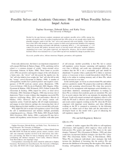 Possible Selves and Academic Outcomes: How and When Possible