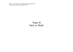 the end game. Primary - Fact or myth? Lesson plans 4-5