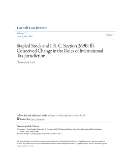 Stapled Stock and IRC Section 269B: Ill