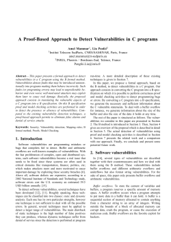 A Proof-Based Approach to Detect