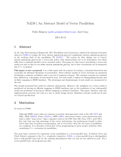 N4238 | An Abstract Model of Vector Parallelism - open-std