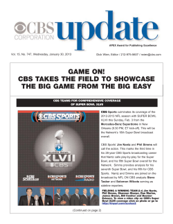 game on! cbs takes the field to showcase the big
