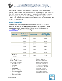 CG Budget Planning - The Christian and Missionary Alliance in