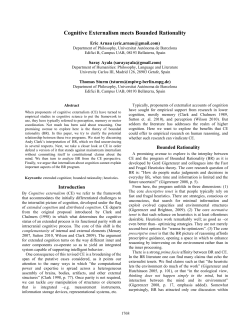 Cognitive Externalism meets Bounded Rationality