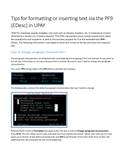 How to insert (or copy) text from another UPAY