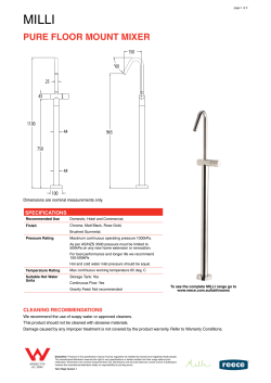 pure fLoor MounT MIXer