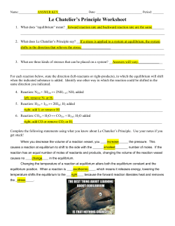 Le Chat Worksheet - ANSWER KEY - Liberty Union High School