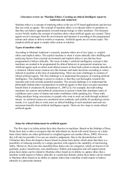 Analysis and Evaluation