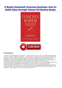 E-Books Conscious Business: How to Build Value