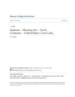 United States v. Loew`s, Inc. - Digital Commons @ Boston College