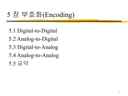 5 장 Encoding(부호화)