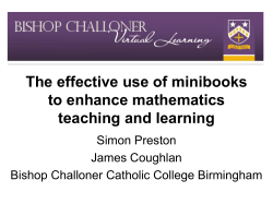 Exploring Effective uses of the VLE through Student Laptops