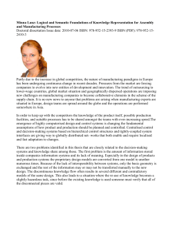 Minna Lanz: Logical and Semantic Foundations of Knowledge