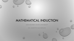 Mathematical Induction