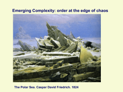 order and chaos in form and structure