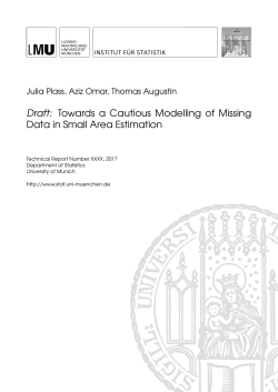 Draft: Towards a Cautious Modelling of Missing Data in Small Area