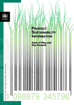 product sustainability information