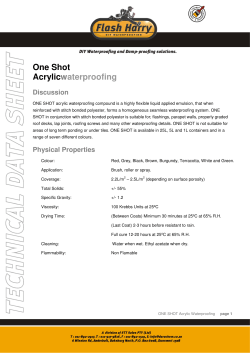 One Shot Acrylicwaterproofing