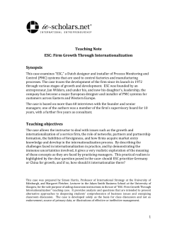ESC Teaching Note for ie