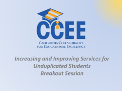 PowerPoint - California Collaborative for Educational Excellence