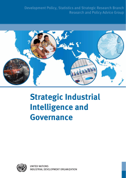 Strategic Industrial Intelligence and Governance