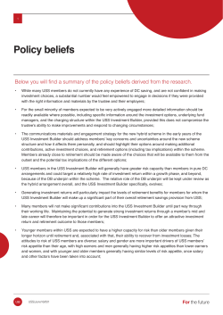 Policy beliefs