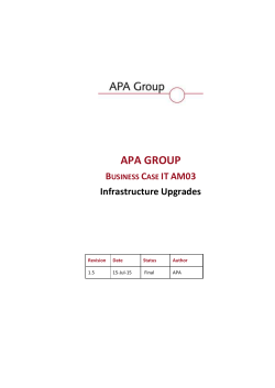 Infrastructure Upgrades