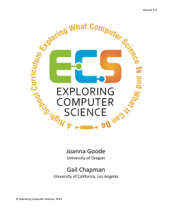 Exploring Computer Science V 5