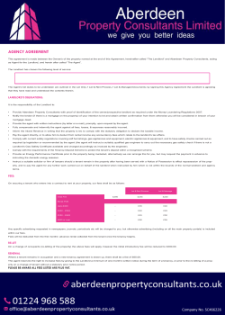agency agreement - Aberdeen Property Consultants