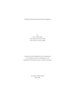 No-Regret Learning and Game-Theoretic Equilibria