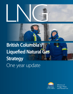 British Columbia`s Liquefied Natural Gas Strategy One