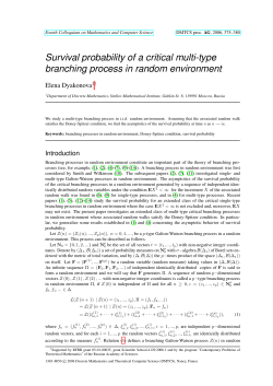 Survival probability of a critical multi