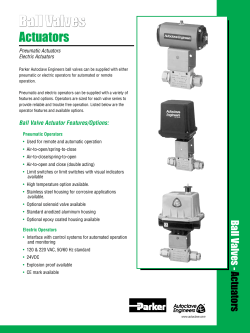 Ball Valves - Parker Autoclave Engineers