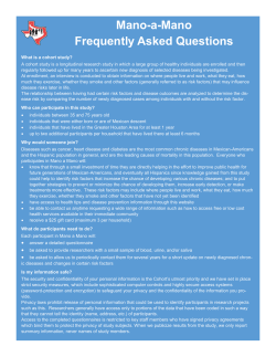 Mano a Mano FAQ - MD Anderson Cancer Center