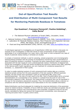 Out-of-Specification Test Results and Distribution of Multi