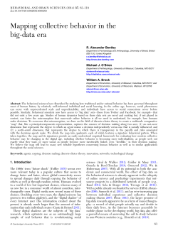 Mapping collective behavior in the big-data era