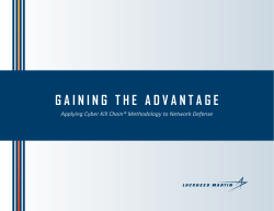 gaining the advantage