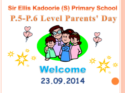 Territory-wide System Assessment (TSA) and Pre