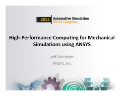 High-Performance Computing for Mechanical Simulations