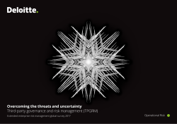 Overcoming the threats and uncertainty Third-party