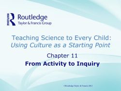 Teaching Science to Every Child: Using Culture as a