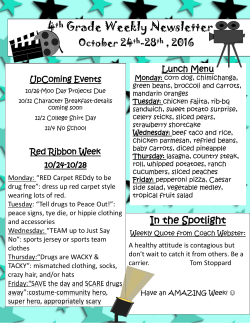 October 24-28 - Ector County ISD.