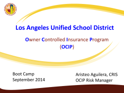 LAUSD OCIP Insurance Coverage`s