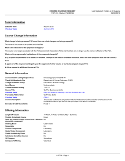 AU15. KNSFHP 1157.03. Course Change. title change