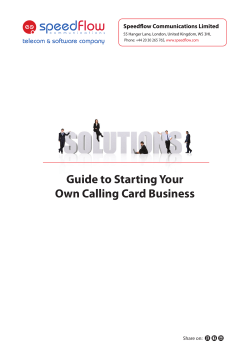 Guide to Starting Your Own Calling Card Business