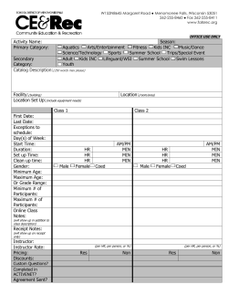 menomonee falls recreation/community services department