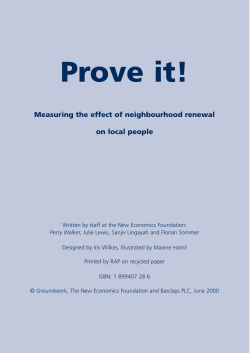 Prove it guidance - South Western Federation of Museums and Art