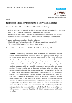 Fairness in Risky Environments: Theory and Evidence